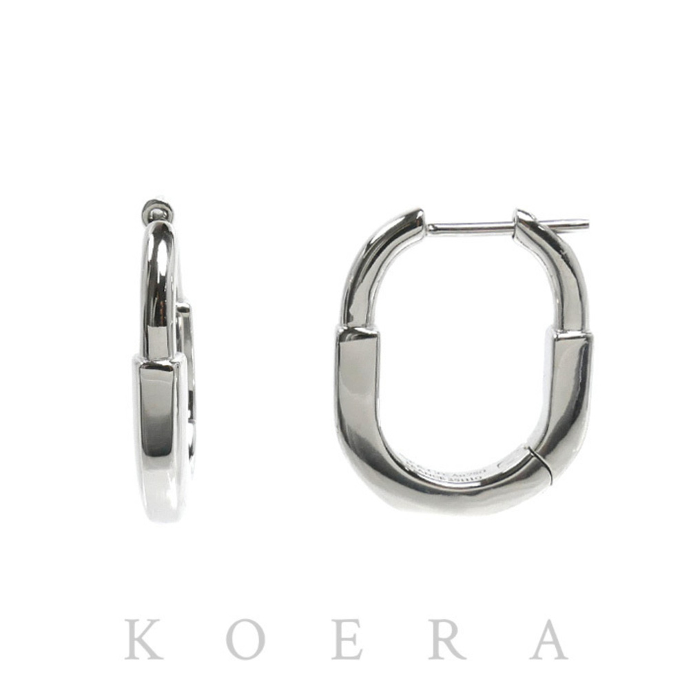 TIFFANY&Co. Tiffany 18KWG White Gold Rock Small Earrings 74366244 8.1g Women's